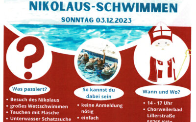 7. Kölner Nikolaus-Schwimmen am 03.12.23 im Chorweilerbad
