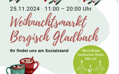 Besucht uns am 25.11.2024 auf dem Weihnachtsmarkt in Bergisch Gladbach
