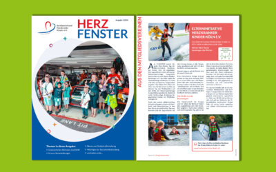 Broschüre „Herzfenster 2024“ des Bundesverband Herzkranke Kinder e.V.