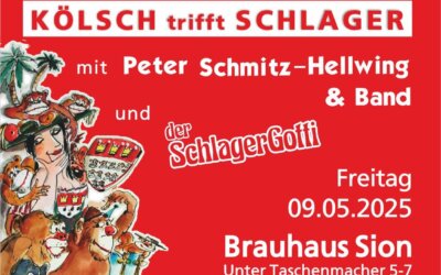 1. Kölsche Aape-Sitzung e.V. – Kölsch trifft Schlager – Benefiz Mitsingkonzert im Mai