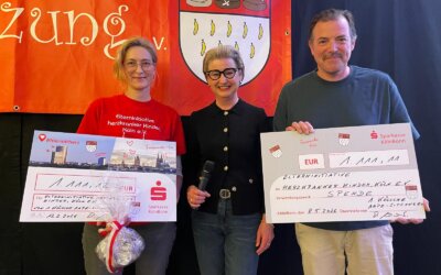 Spendenübergabe: Benefiz Mitsingkonzert der 1. Kölsche Aape-Sitzung e.V.